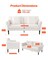 69 Inch Loveseat Sofa White Velvet 2 Seat Couch Sinuous Springs